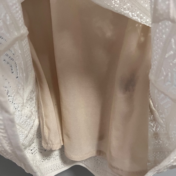 RACHEL Roy Fitted Lace Peplum Top sz Large tank lace - Picture 5 of 7